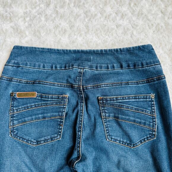 REKUCCI Womens Pull-on Bootcut Denim Cotton Jeans with real pockets Size 6 - Picture 10 of 16